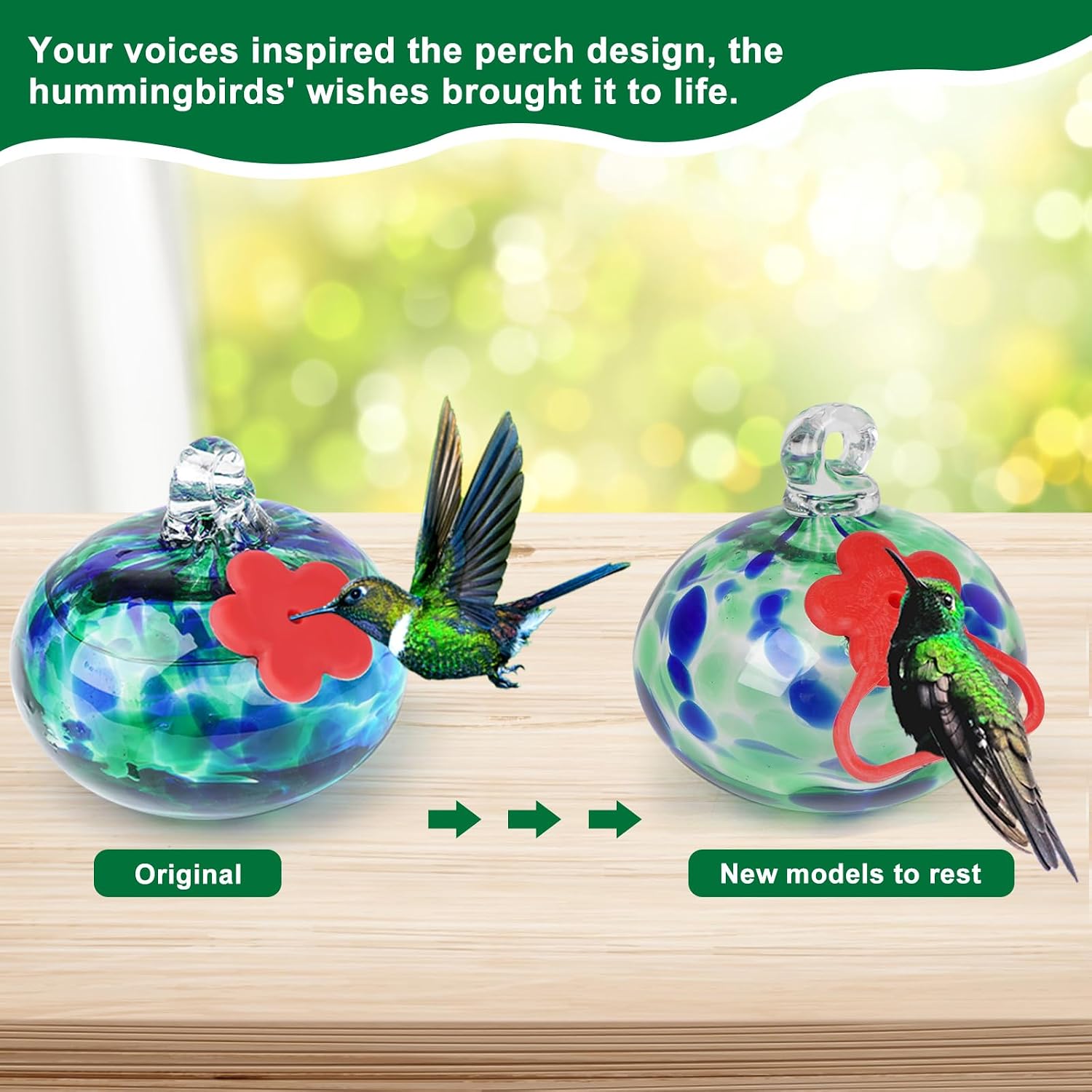 Detalle 2 de Headak Life Hummingbird Feeder Wind Chime