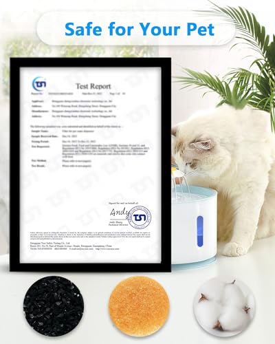 Detalle 2 de PewinGo Filtros Fuente Gatos 6PCS