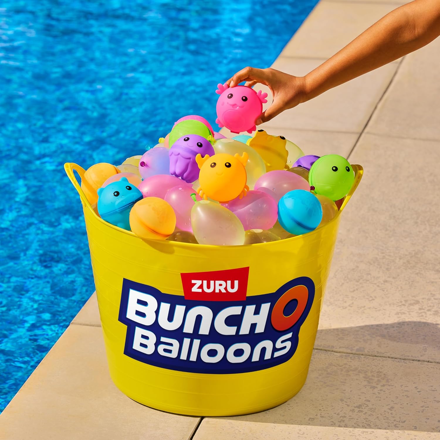 Detalle 2 de Bunch O Balloons Tropical Party 280 Rapid-Filling Self-Sealing Water Balloons (8 Pack) by ZURU