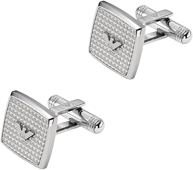 Thumbnail 6 de Emporio Armani Boutons de manchette en acier inoxydable bicolore pour hommes
