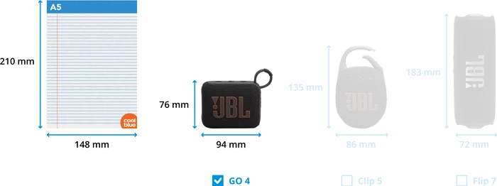 Detalle 2 de JBL Go 4 Schwarz Doppelpack mit Stereo