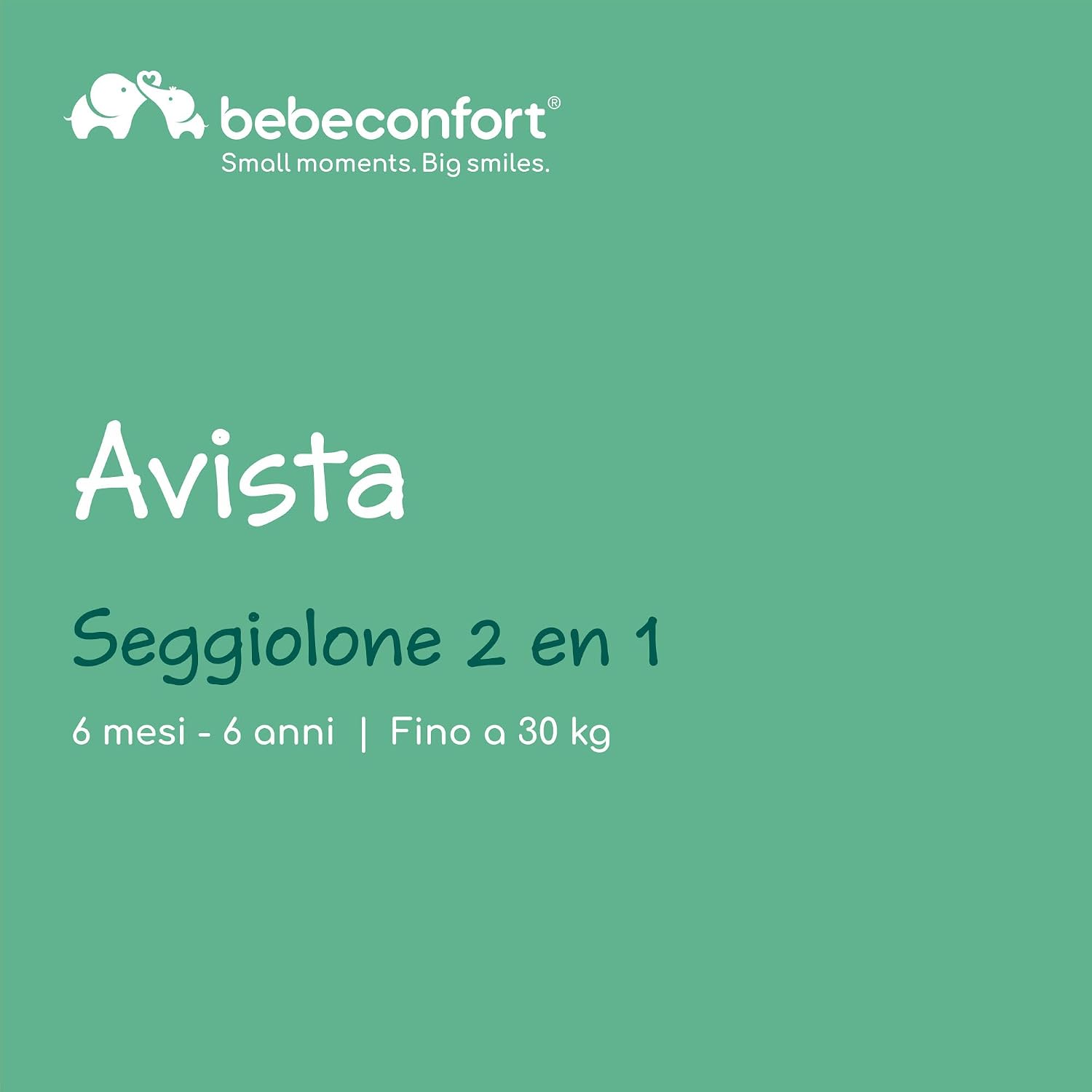 Thumbnail 1 de Bebèconfort Avista seggiolone pappa evolutivo 2 in 1 Mineral Green, trasformabile in sedia (da 6 mesi fino a 30 kg)