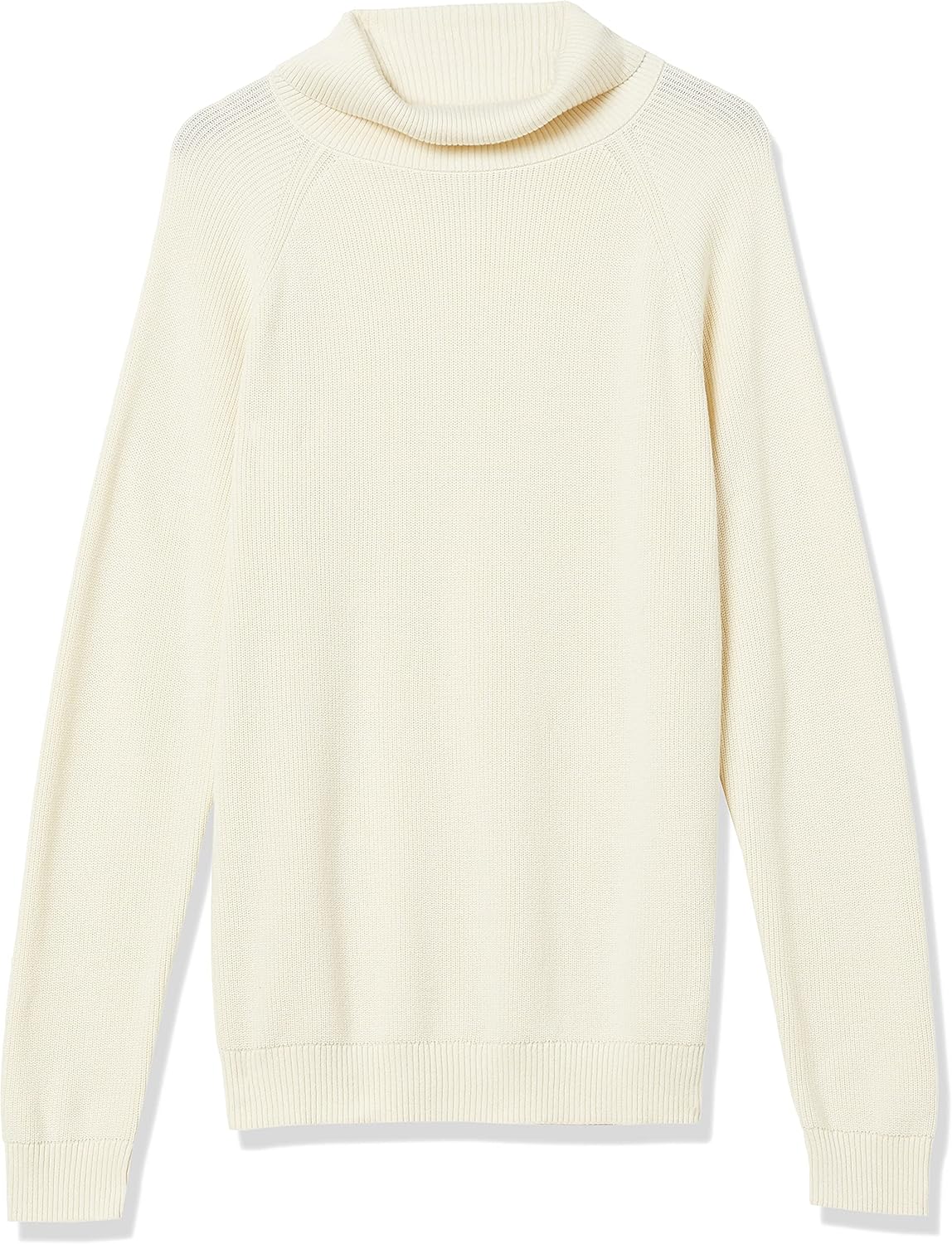 Detalle de Amazon Essentials Men’s 100% Cotton Rib Knit Turtleneck Jumper (Relaxed Fit)