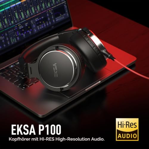 Thumbnail 4 de EKSA P100 Over Ear Kopfhörer mit Kabel – Studio Monitor, 50 mm Treiber