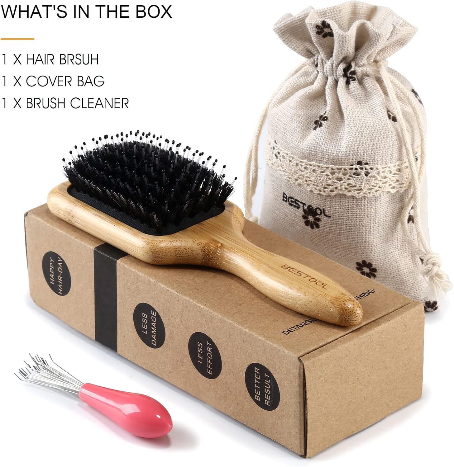 Detalle 2 de BESTOOL Petite brosse cheveux 1 carré