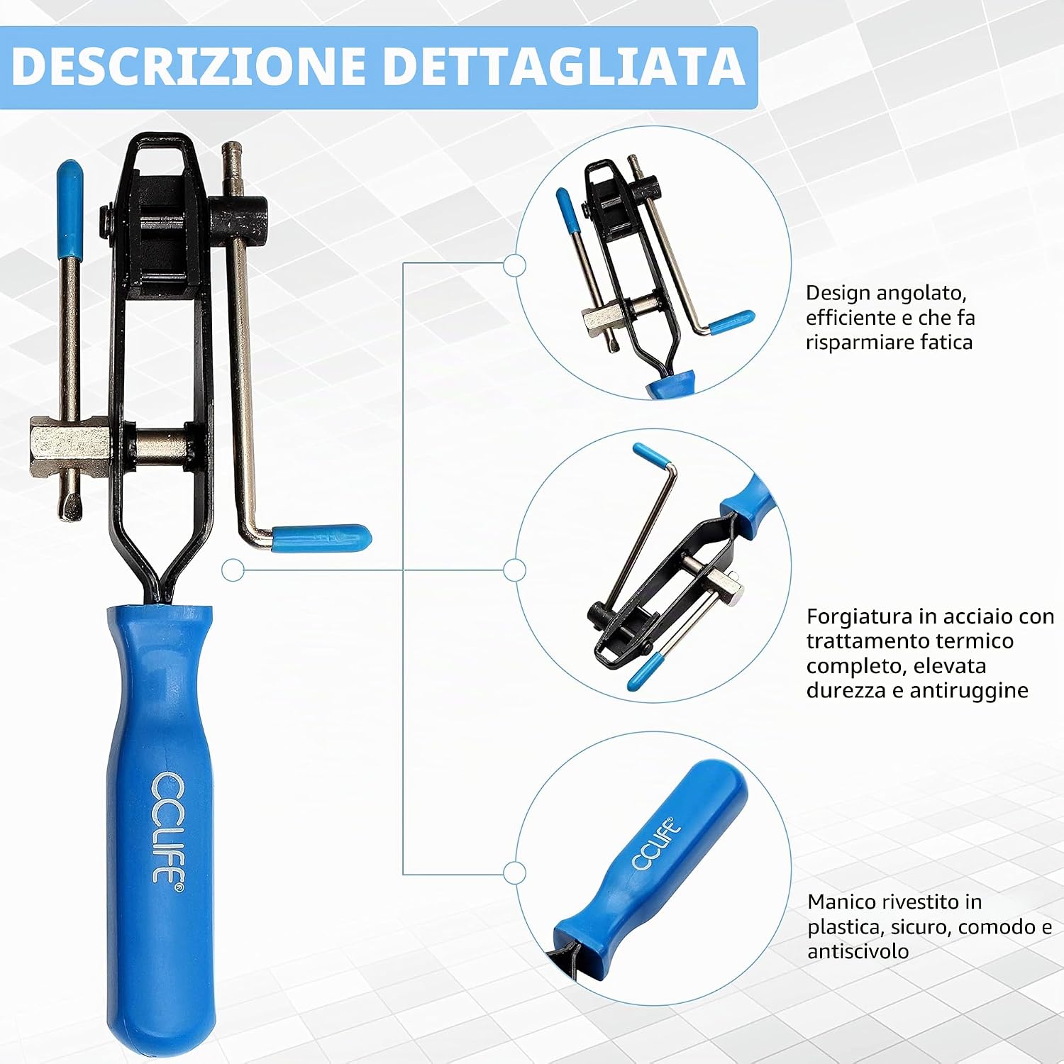 Thumbnail 3 de CCLIFE 2 Pezzi Pinze per manicotti asse Giunto Boot con tagliastriscia integrato