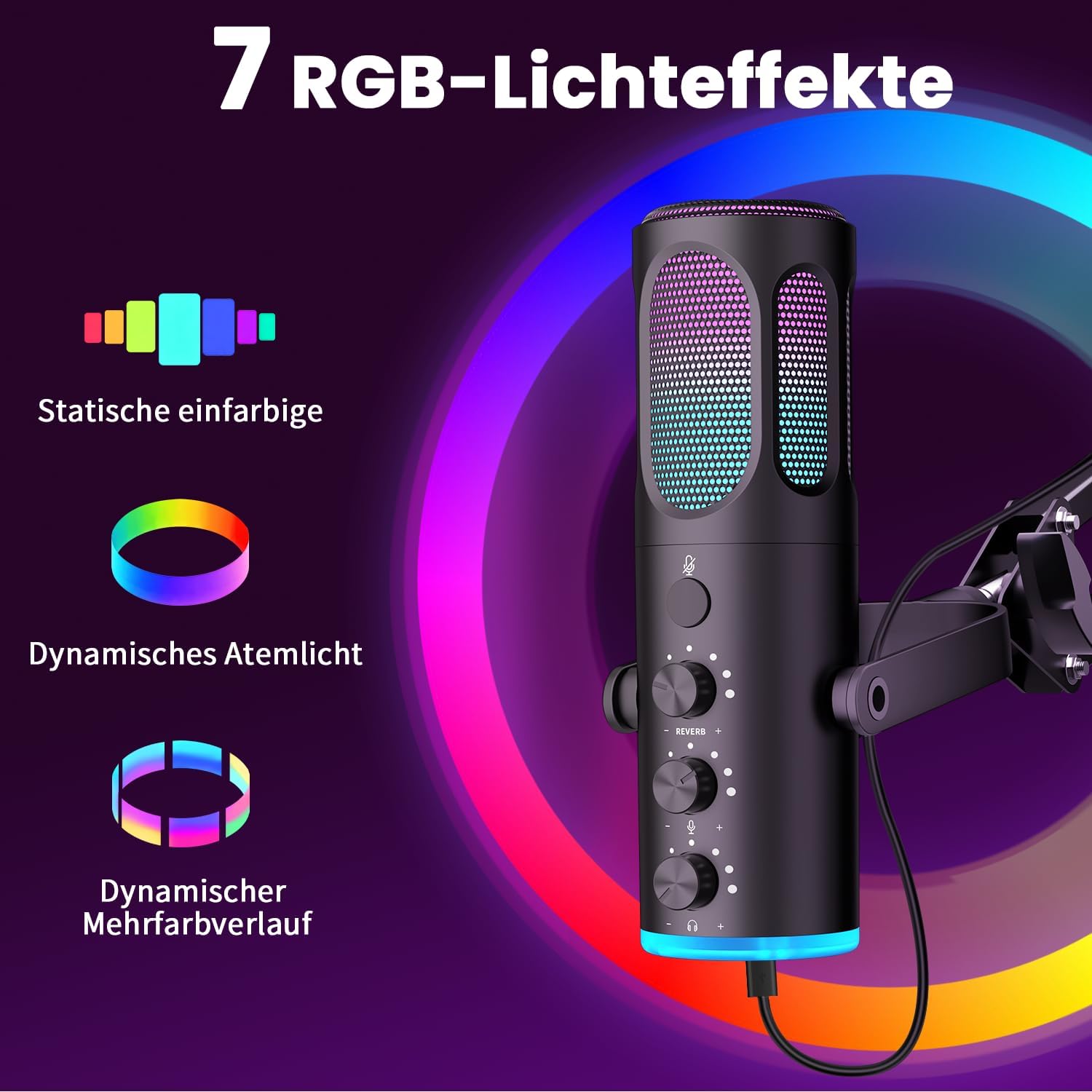 Detalle 2 de Ortizan Gaming Mikrofon PC USB