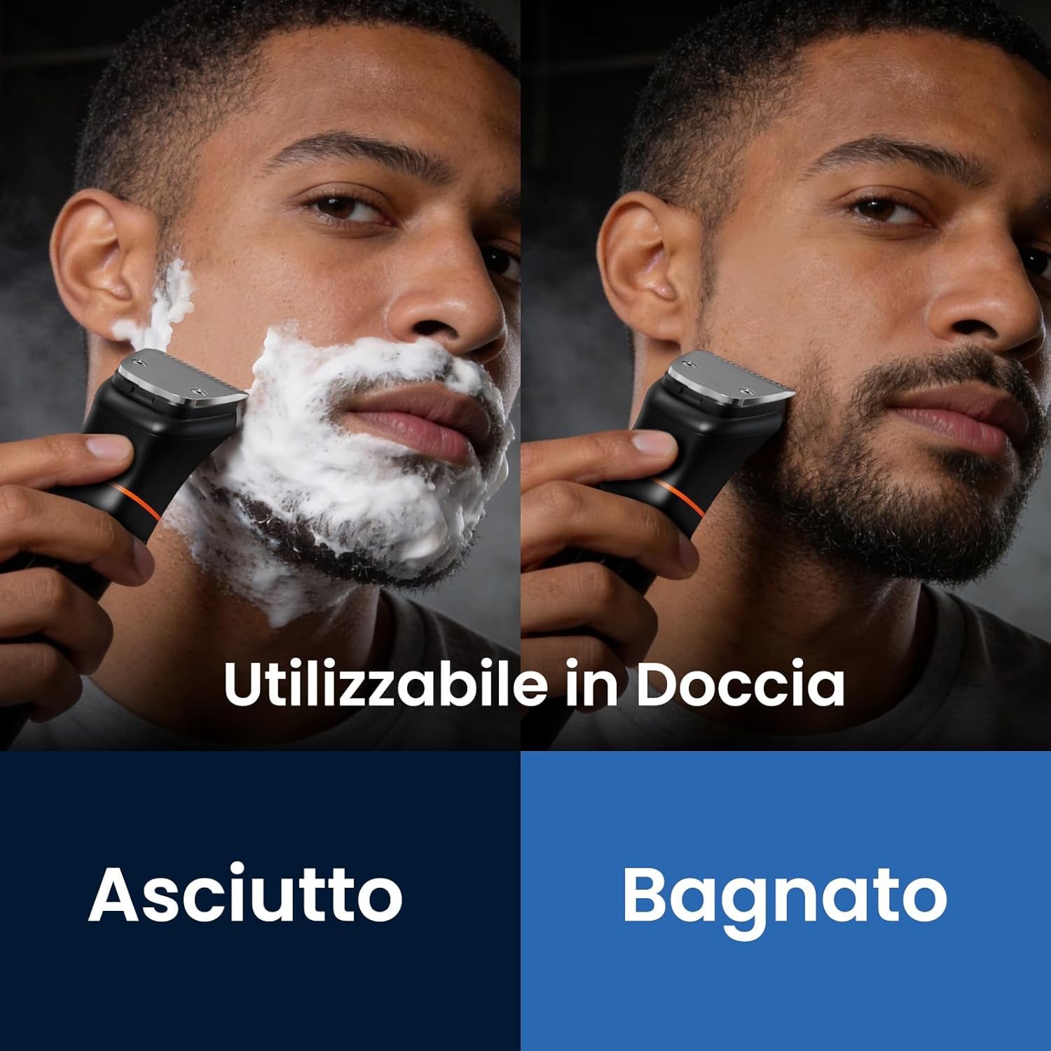 Thumbnail 6 de MAXGROOM Regolabarba Uomo 6 in 1 con 2 velocità, autonomia 120 min e testine magnetiche (IPX6, USB-C)