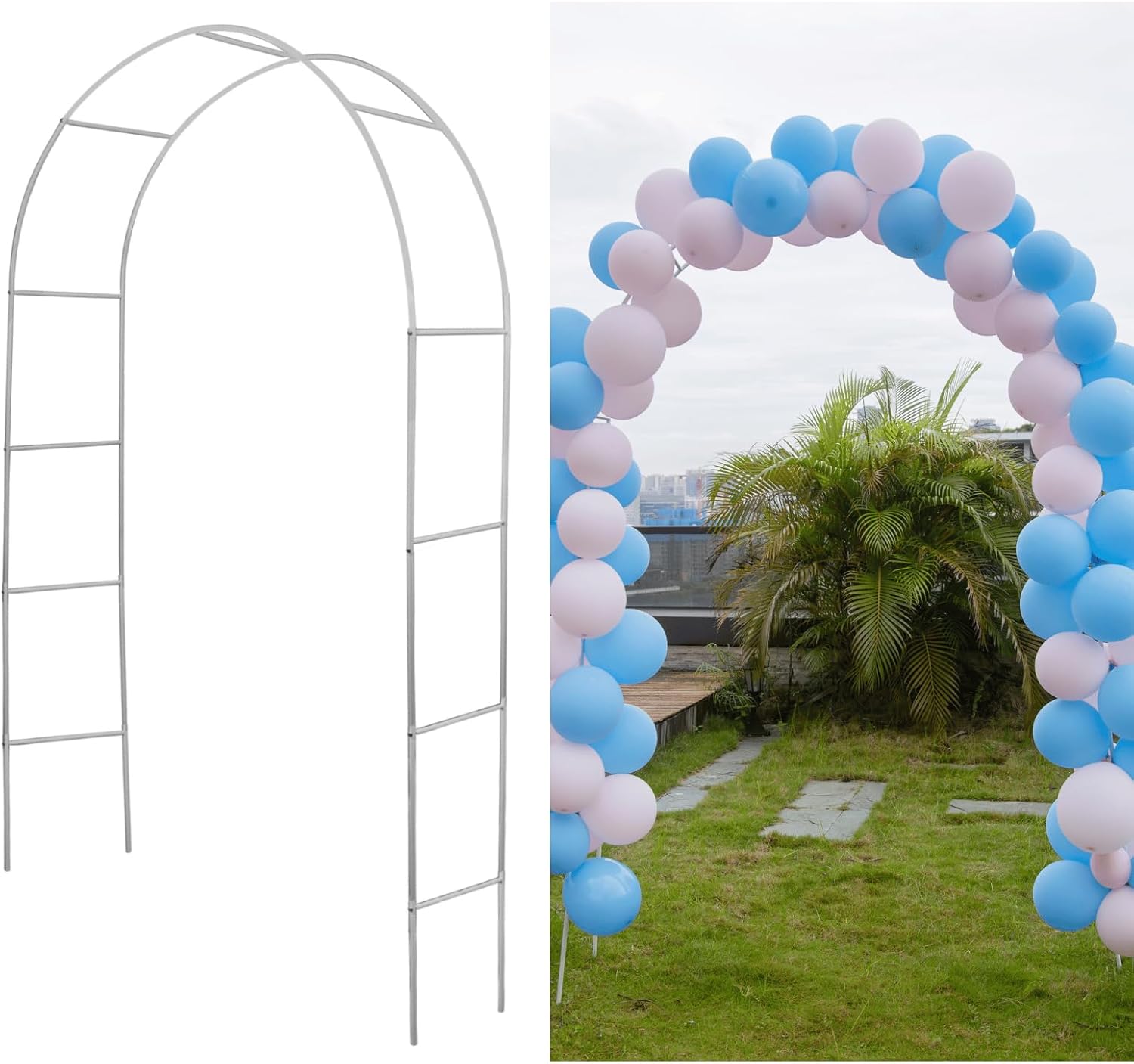 Mr. Ton Arche de Mariage – arche de jardin/pérgola pour intérieur et extérieur, 240 cm de haut x 140 cm de large