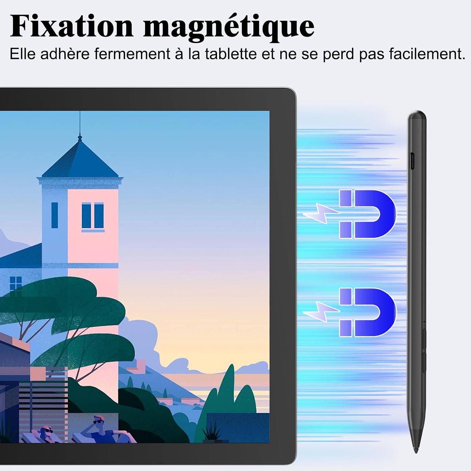 Detalle 2 de Stylet Microsoft Surface : 4096 niveaux de pression, inclinaison et rejet de paume - compatibilité étendue