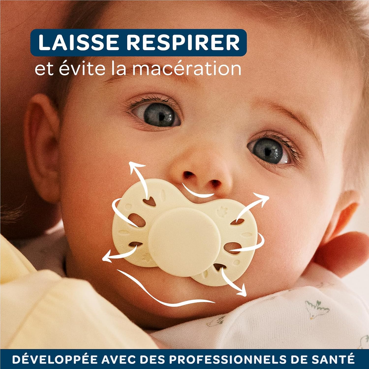 Thumbnail 2 de BIOLANE tétines anatomiques extra-fines réversibles 0 à 6 mois – Bleu et beige