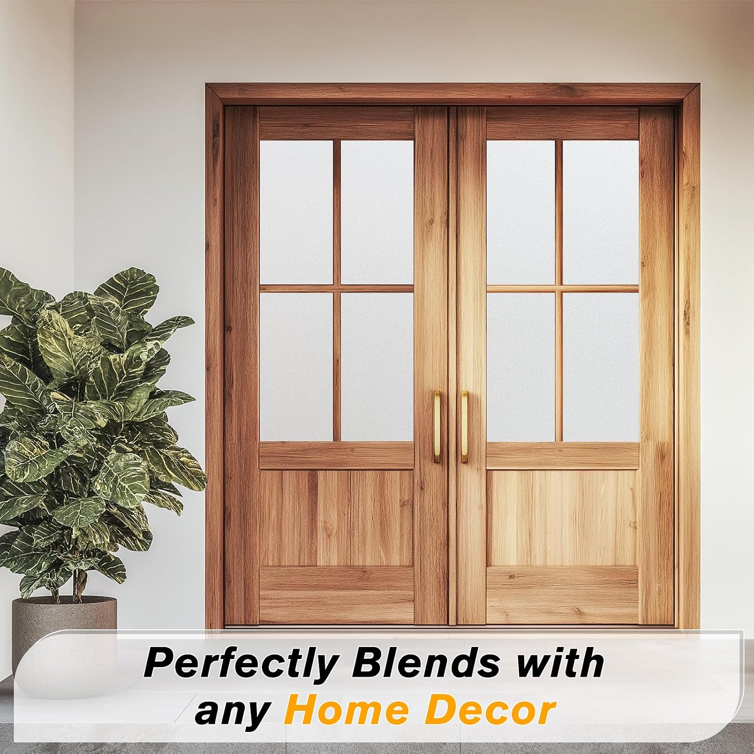Thumbnail 5 de Haton YRSA023W Frosted Window Film, White Static Cling, 44.5 × 200 cm