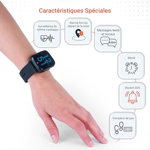 Detalle de PAJ GPS Smartwatch GPS 4G avec bouton SOS — Montre connectée pour enfants et seniors