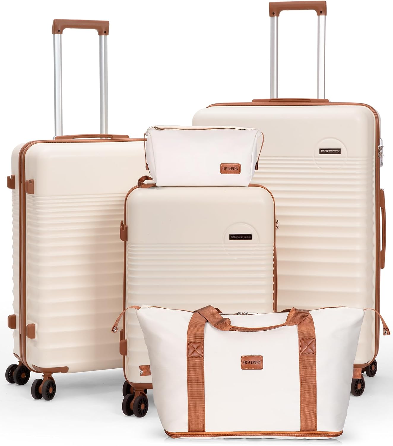 Detalle de CONCEPTEN 5-Piece Hardshell Luggage Set with TSA Lock