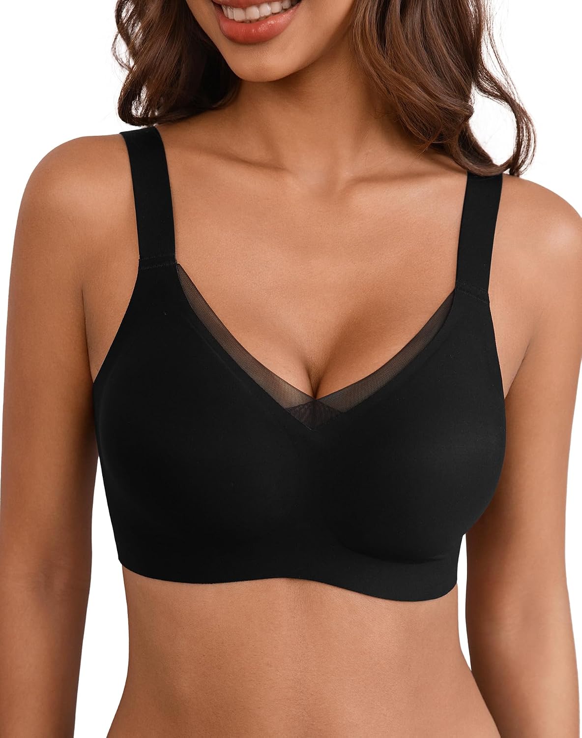 Detalle de INNERSY naadloze dames-bh zonder beugel, zachte bralette