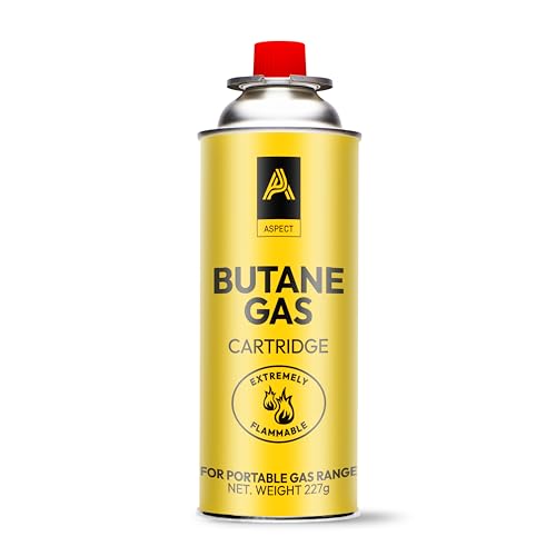 Thumbnail 1 de ASPECT Camping Gas 227g (Pack of 8): Universal Butane Canisters for Portable Stoves and More