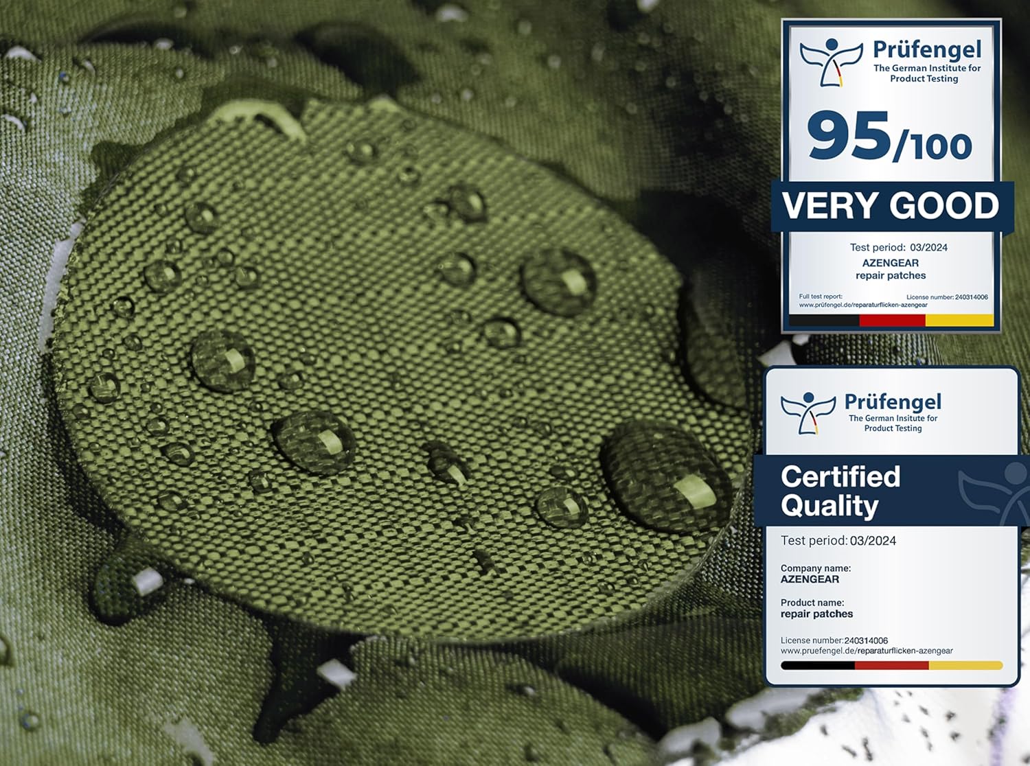 Thumbnail 4 de aZengear Repair Patches (30+ Colours) for Down Jackets, Tents, Shoes and More — 11 Self-Adhesive Patches