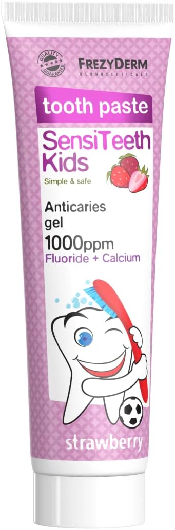 Frezyderm Oral Hygiene Sensiteeth Kids Toothpaste 1000 ppm – Dentifrice enfant sans gluten ni parabènes