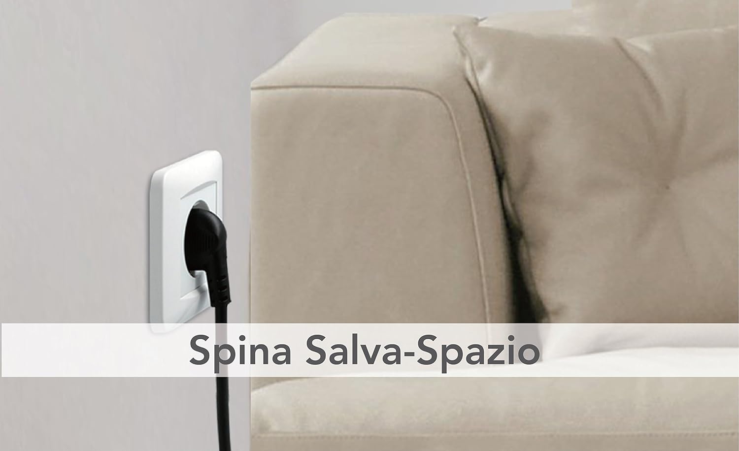 Thumbnail 1 de Electraline 46109 Prolunga da 5 m: spina 16A e presa polivalente (Schuko + 10/16A), Nero
