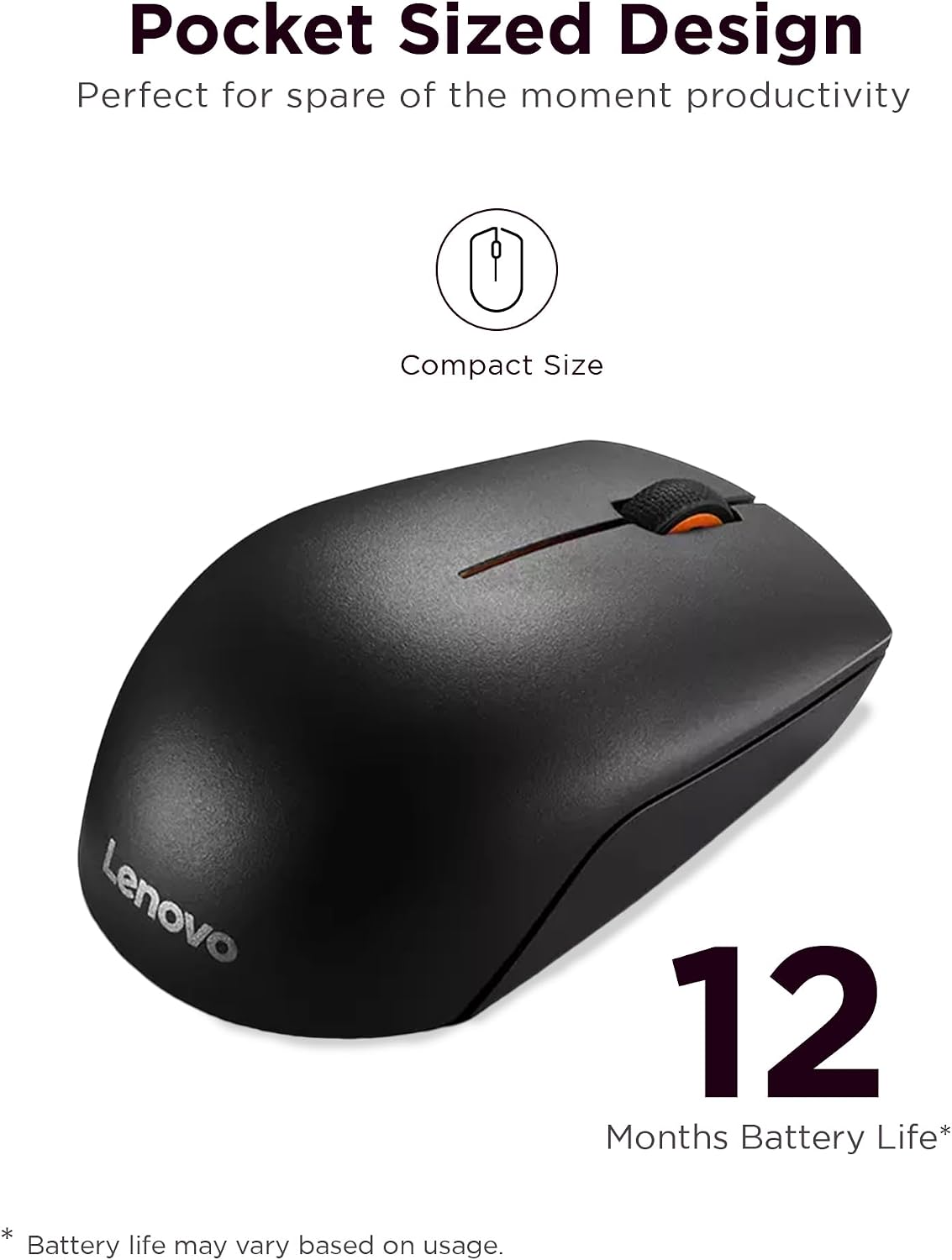Detalle 2 de Lenovo 300 wireless mouse