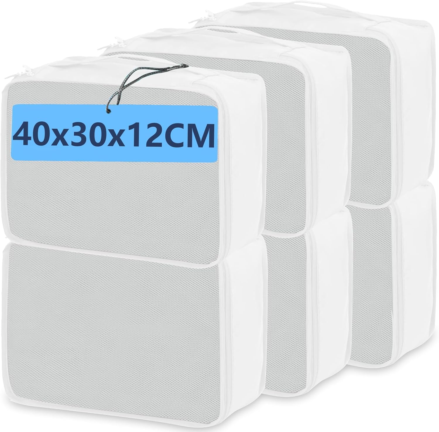 Thumbnail 6 de Extra Large Deep Packing Cubes 6 Pack (55×40×25cm) – Navy