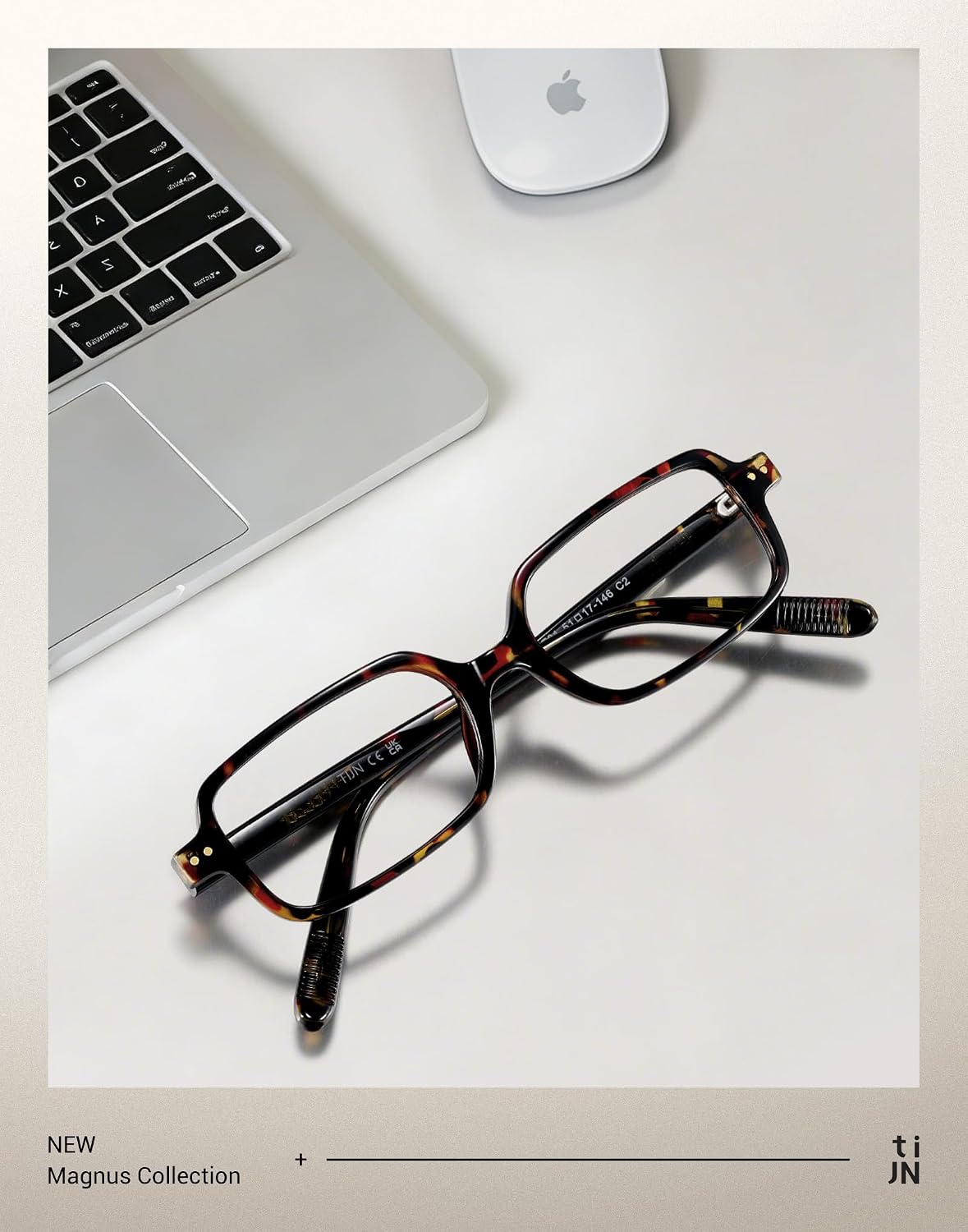 Detalle de TIJN Blue Light Blocking Glasses, TR90 Frame