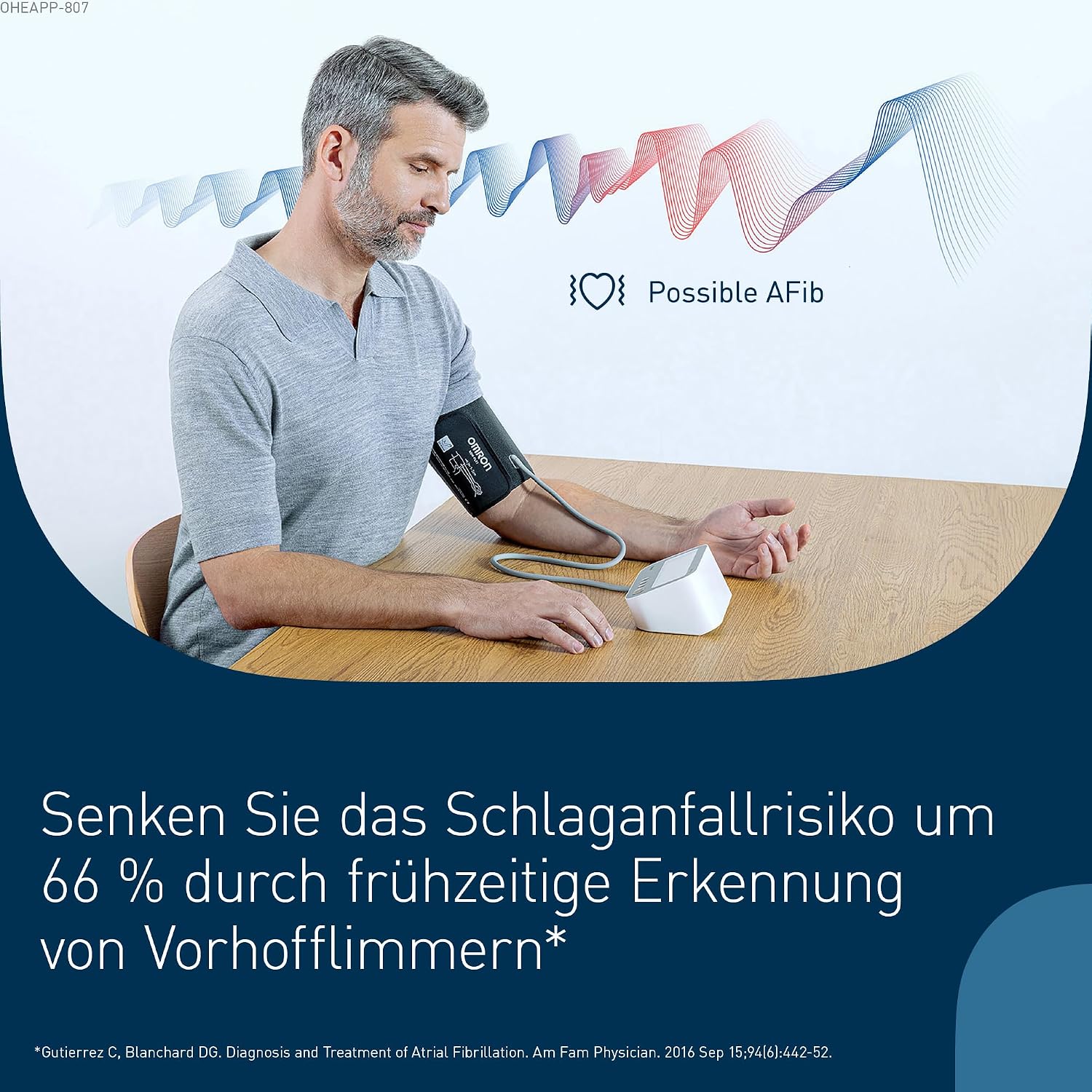 Thumbnail 1 de OMRON X4 Connect AFib Oberarm-Blutdruckmessgerät 22-42 cm