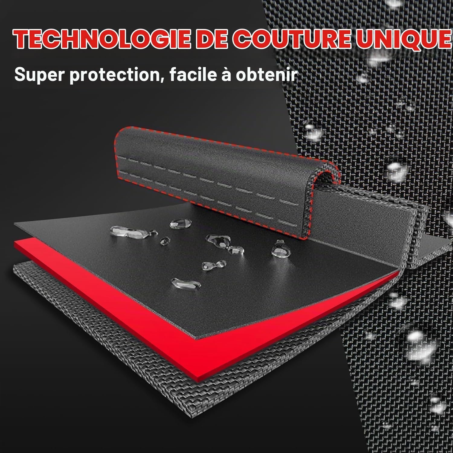 Detalle 2 de Zettum 167x109x173 CM hoes voor eivormige hangstoel, waterdicht 600D