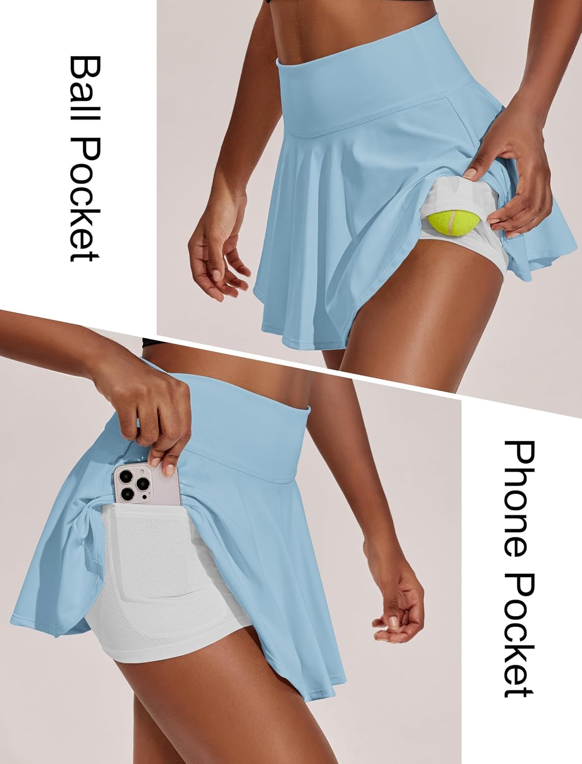 Detalle 2 de PINSPARK Jupe de Tennis plissée 35,6 cm