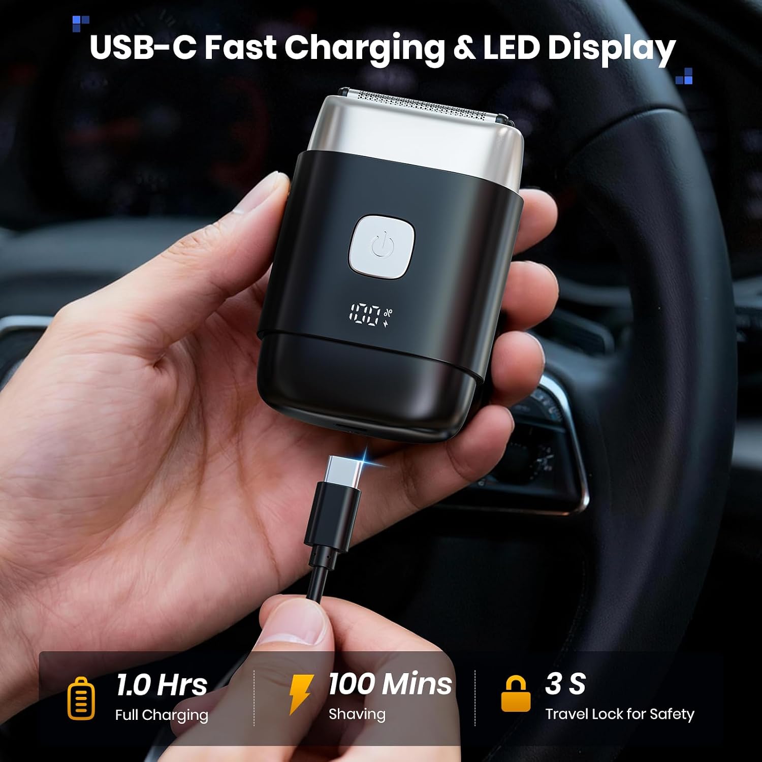 Thumbnail 4 de TLMUSE Foil Shaver (2026 Upgraded) — Compact, Magnetic, USB-C Travel Razor