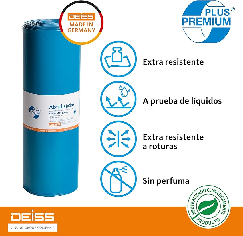 Detalle 2 de DEISS Bolsas de Basura 120 L — 25 unidades