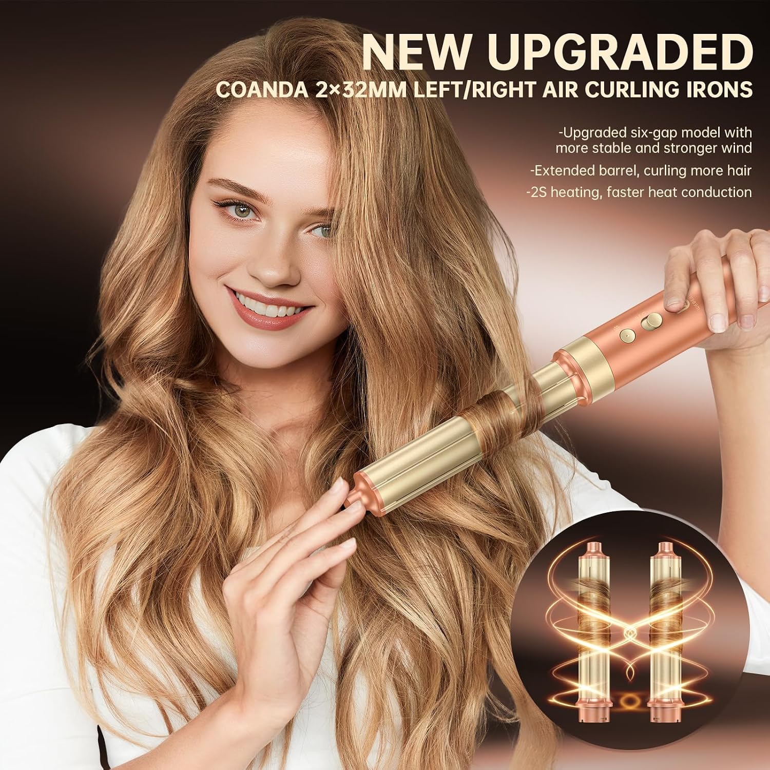 Thumbnail 5 de webeauty F9E 6-in-1 multistyler met 110.000 tr/min en 6 opzetstukken