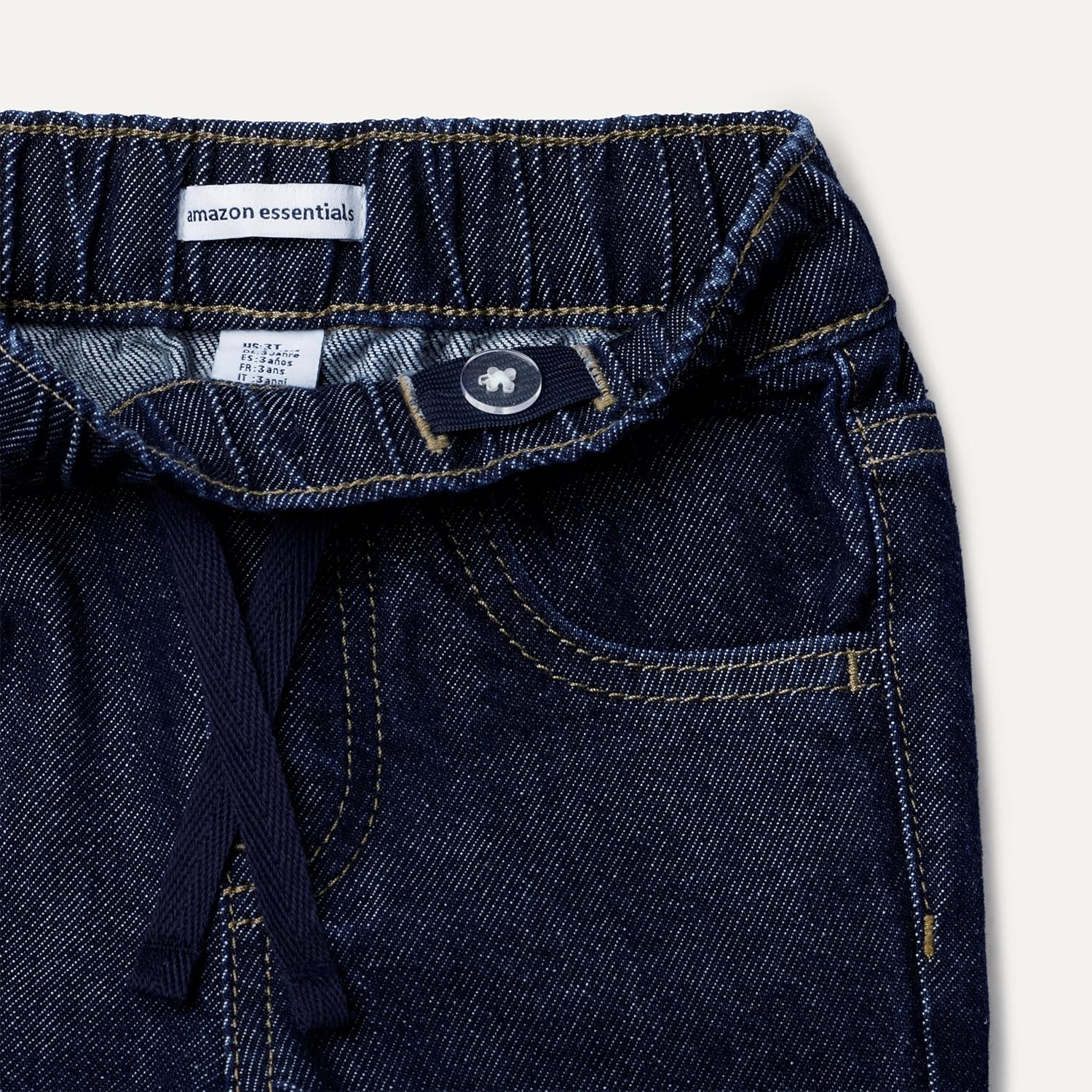 Thumbnail 3 de Amazon Essentials Loose-Fit Soft Stretch Wide-Leg Denim Jeans for Toddler Boys & Girls