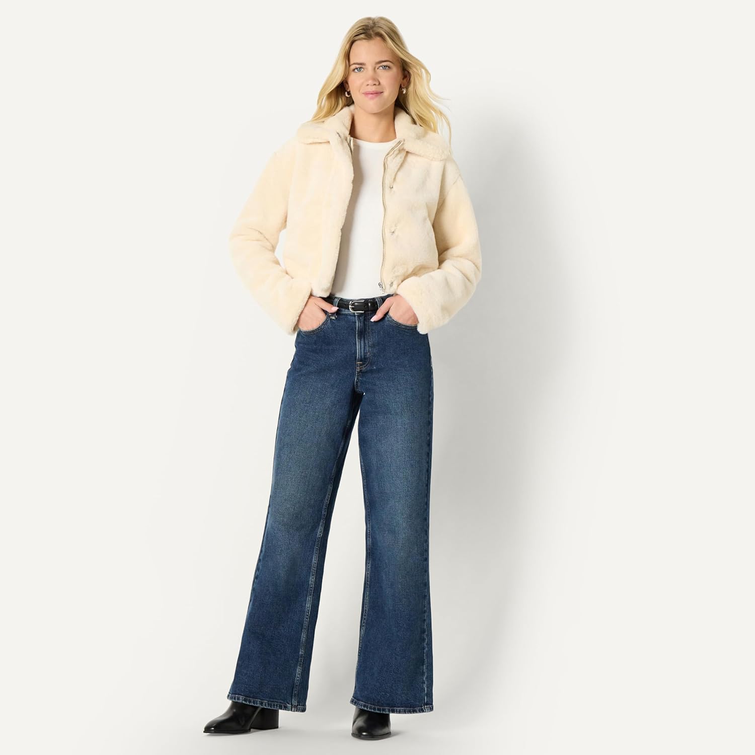 Thumbnail 4 de Damen Oversize-Jacke mit Kunstfell und Kragen – Amazon Essentials (Relaxed Fit)