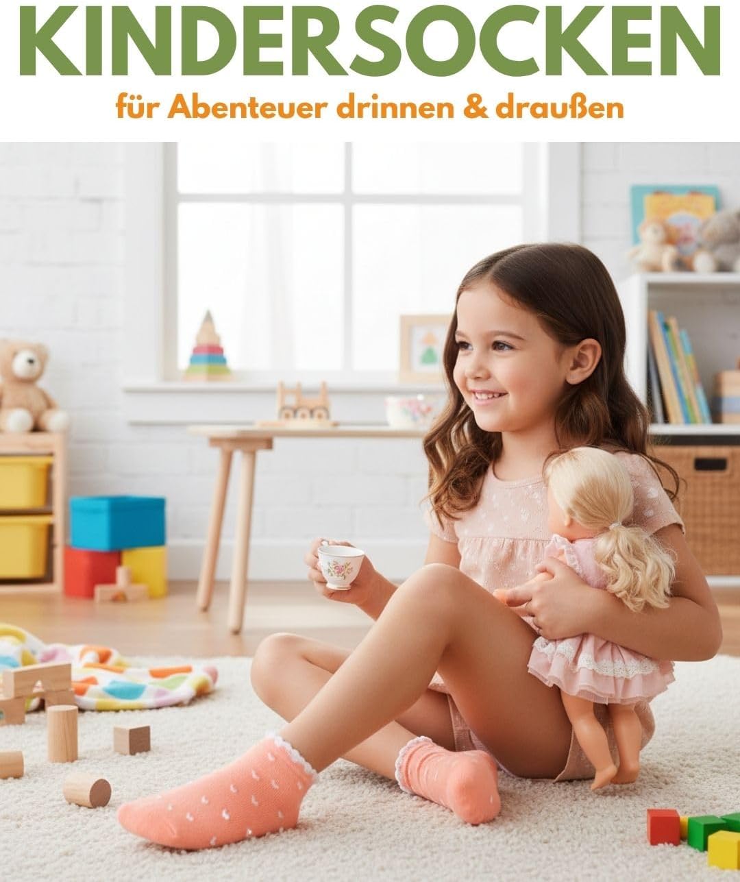 Detalle de 10 Paar Kinder Sneaker Socken aus Baumwolle – Jungen & Mädchen