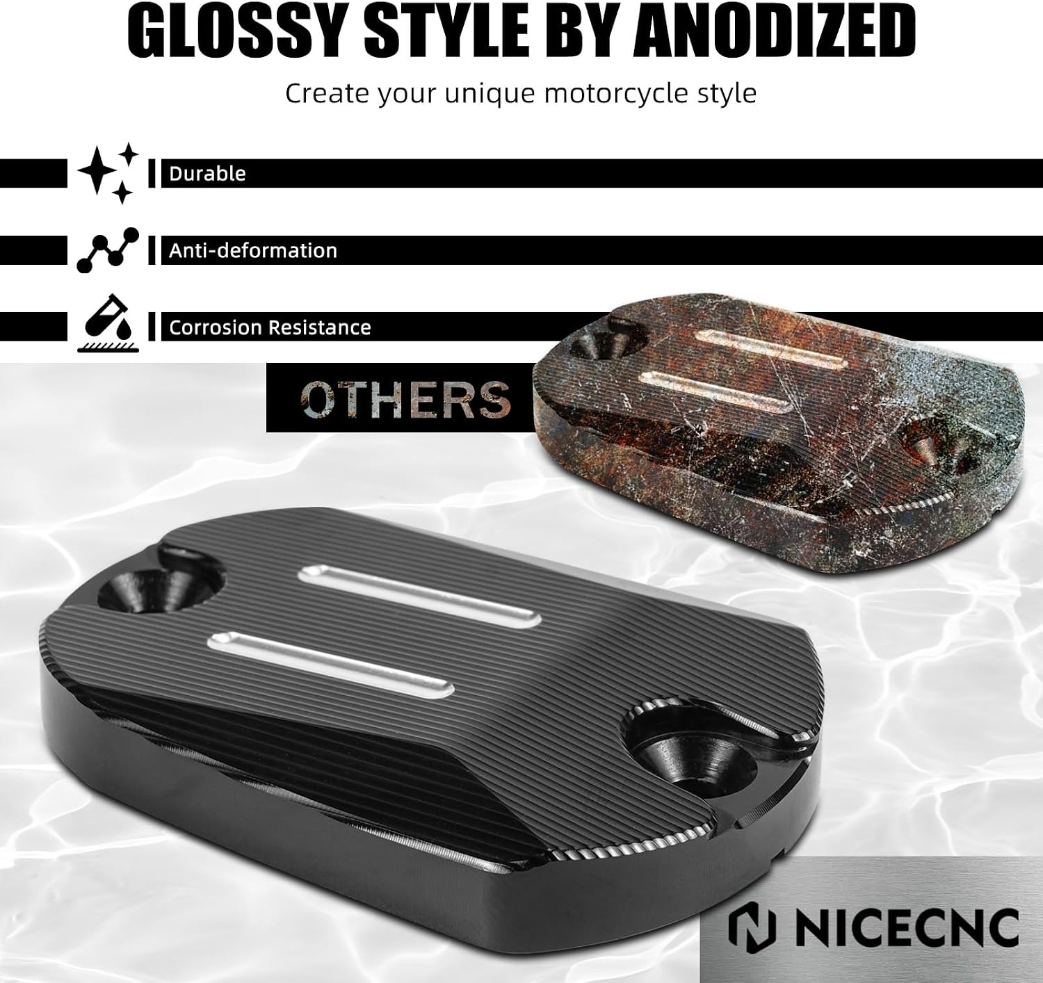 Detalle de NICECNC Rear Brake Reservoir Cap, Aluminum
