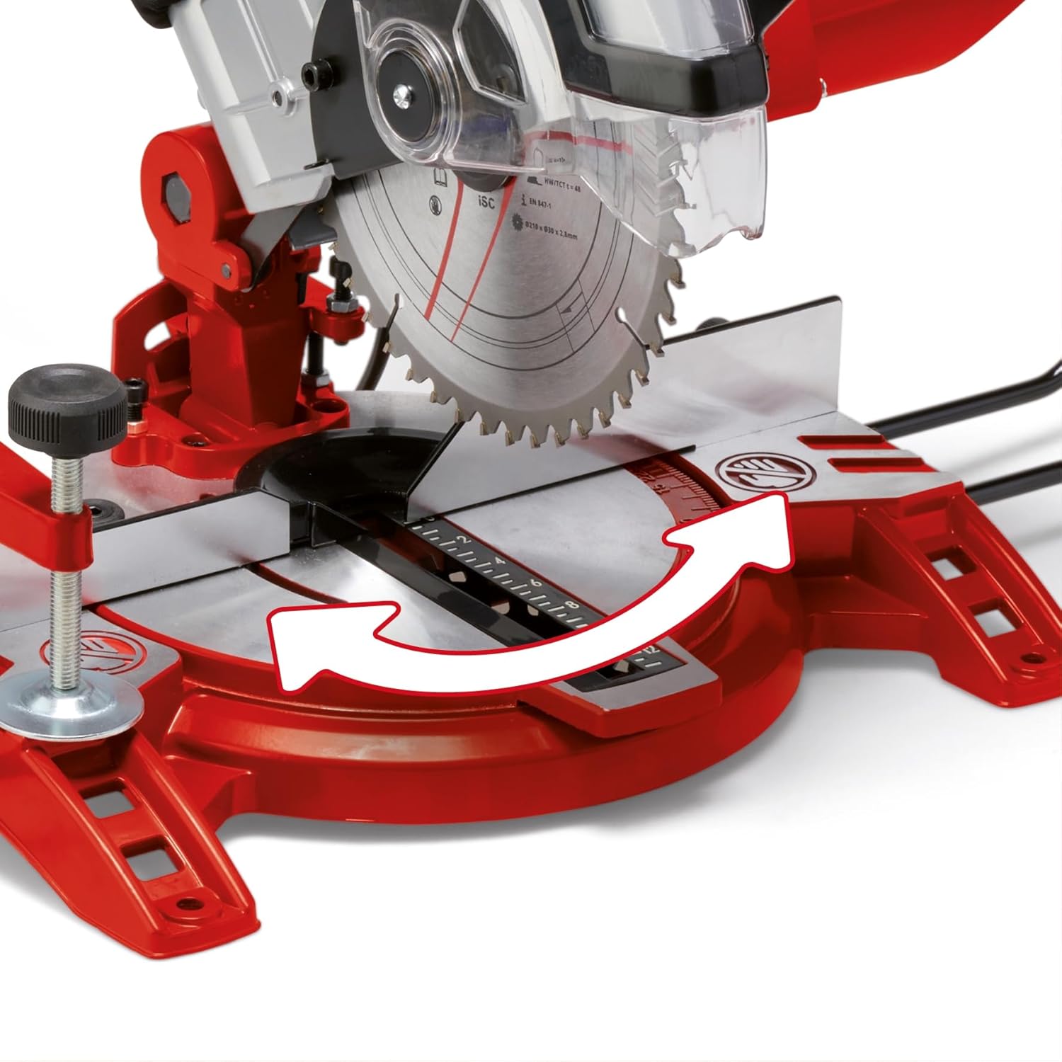 Thumbnail 2 de Einhell Compound Mitre Saw 1600W – precise 0–45° mitre, 5000rpm, with left-tilt head