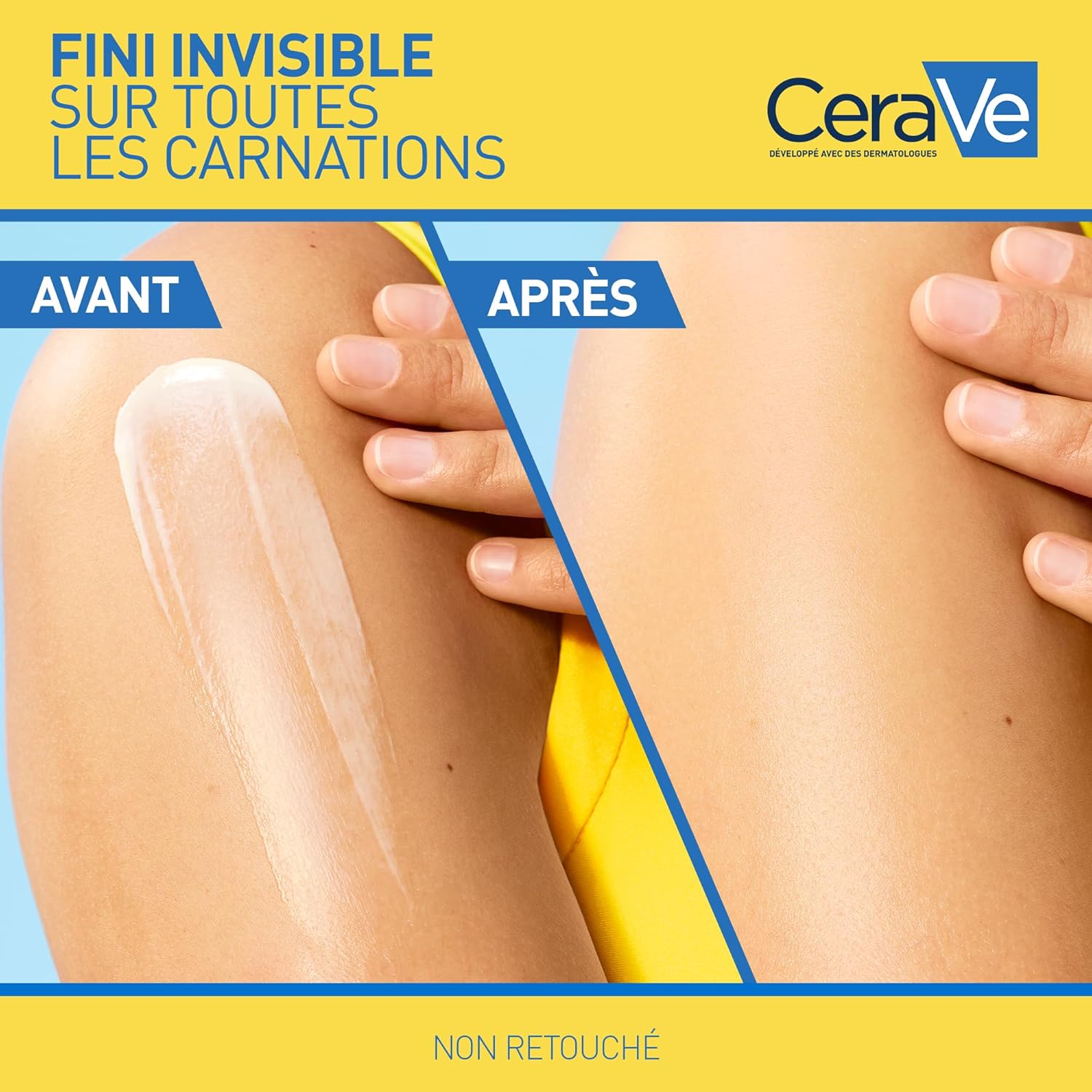 Detalle de CeraVe Lait Solaire Invisible Hydratant SPF50+ — Protection 24h et hydratation durable
