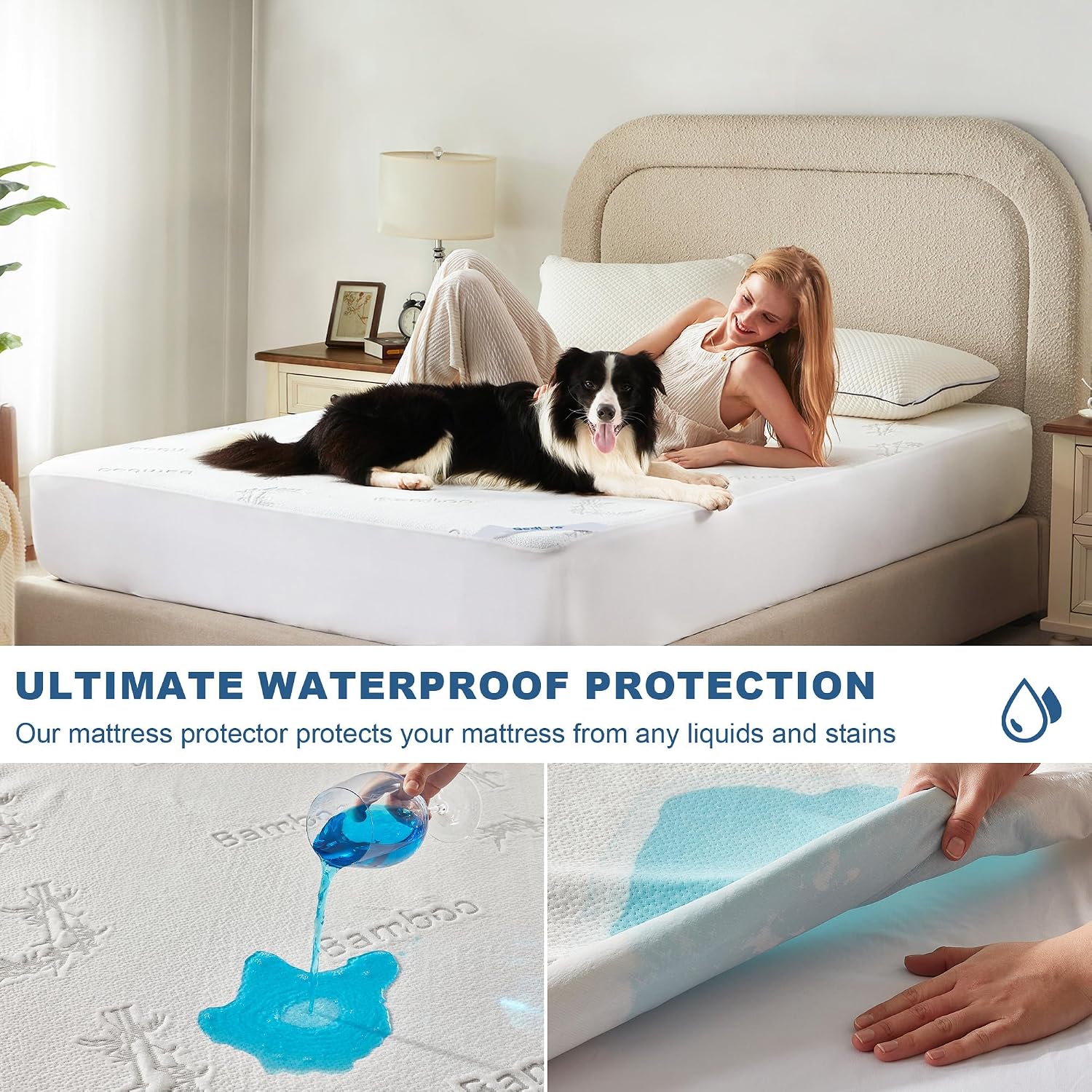 Detalle 2 de BEDLORE Mattress Protector, King Size