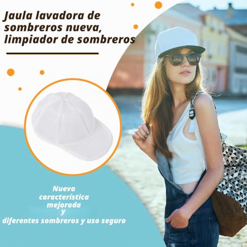 Detalle de Coopache Jaula para Lavar Gorras: soporte y funda para lavado de sombreros