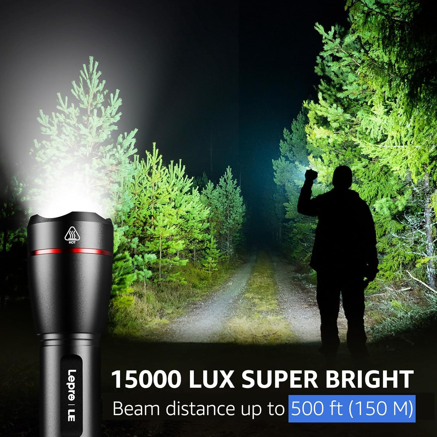 Detalle de Lepro Torch Rechargeable LED Torch 🟡