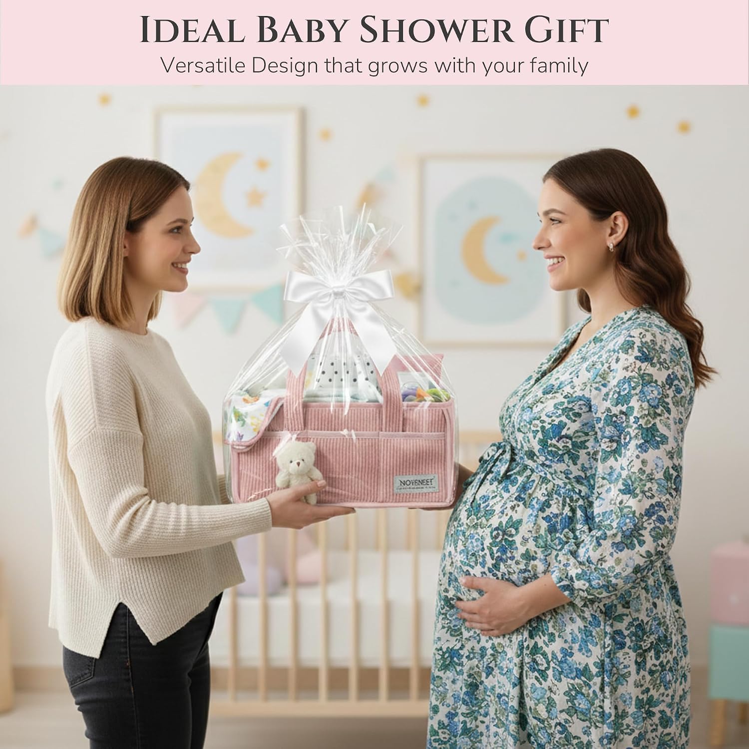 Thumbnail 5 de UPGRADED PREMIUM NOVINEST Nappy Caddy Organizer – All-in-One Baby Diaper & Nursery Storage