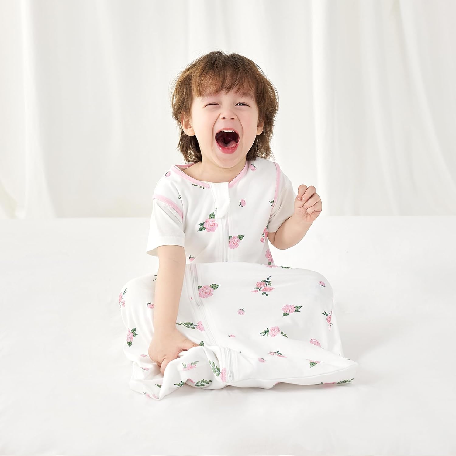 Thumbnail 6 de Nivolltha 2 Pack Super Soft 0.5 TOG Cotton Baby Sleeping Bags (Bloom & Pink) – 18–36 Months