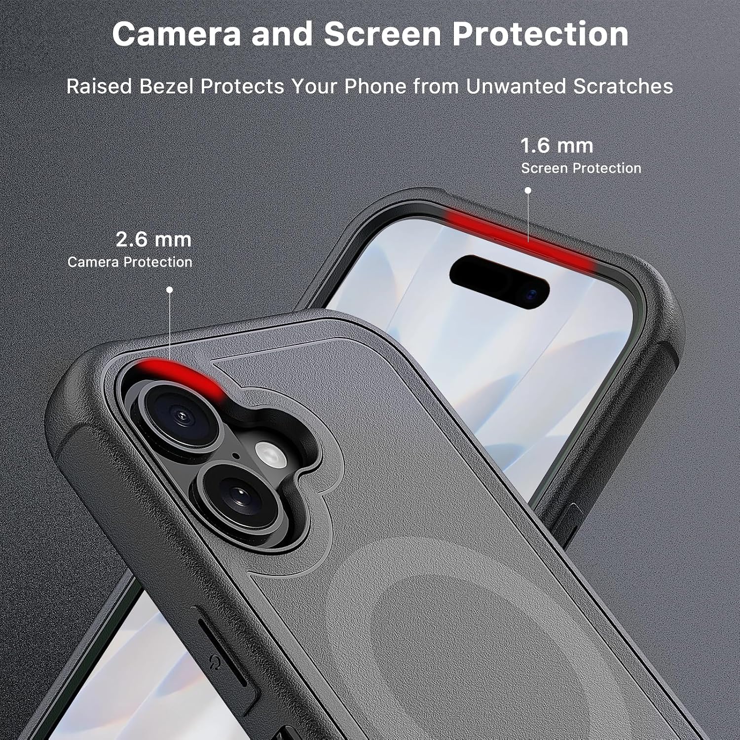 Thumbnail 3 de M MYBAT PRO Maverick Series Case for iPhone 17 with Belt Clip Holster (MagSafe Compatible) w/ Screen Protector & 360° Kickstand