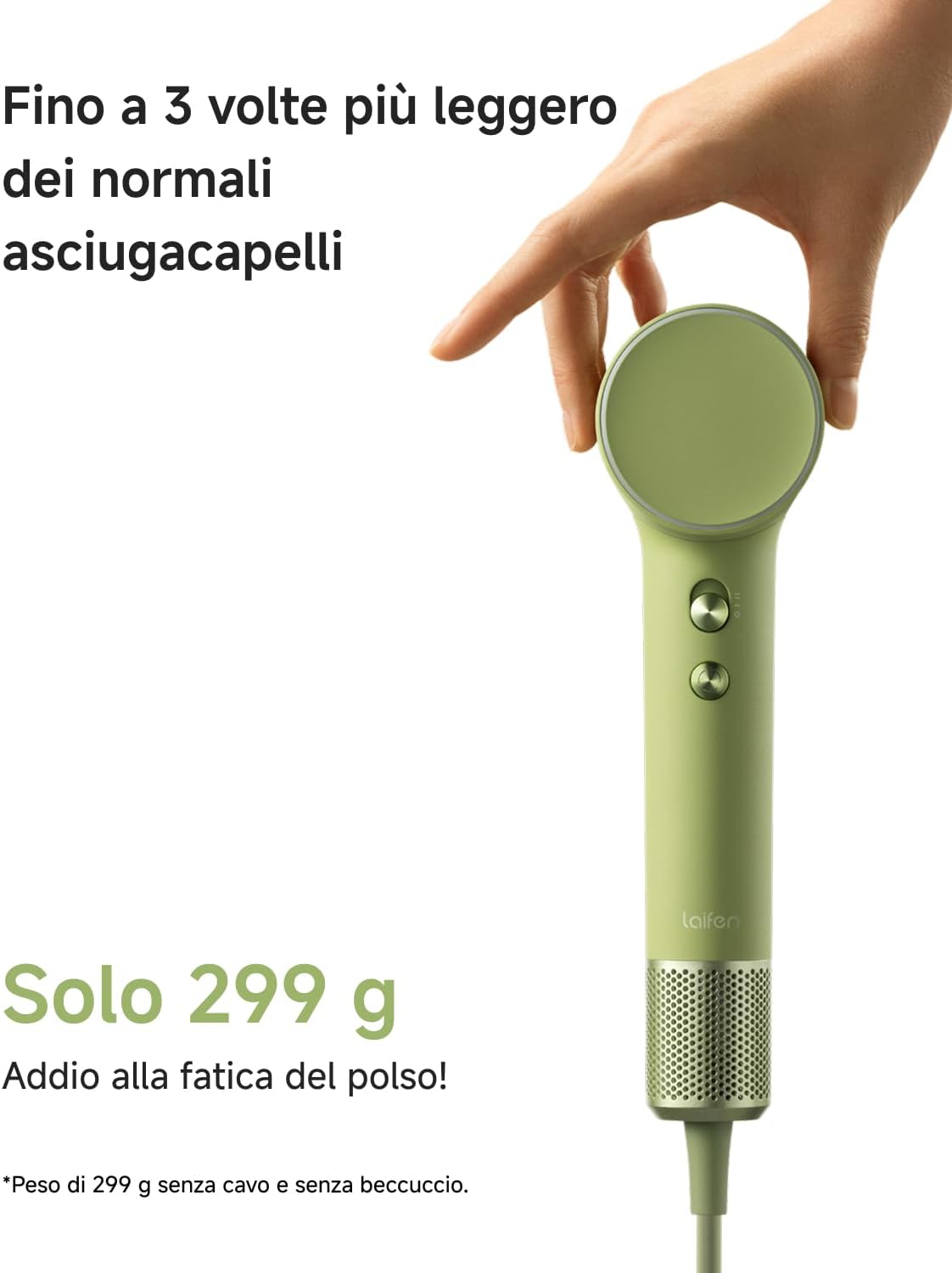 Thumbnail 1 de Laifen Mini asciugacapelli agli ioni negativi con motore brushless da 110.000 giri/min (verde)