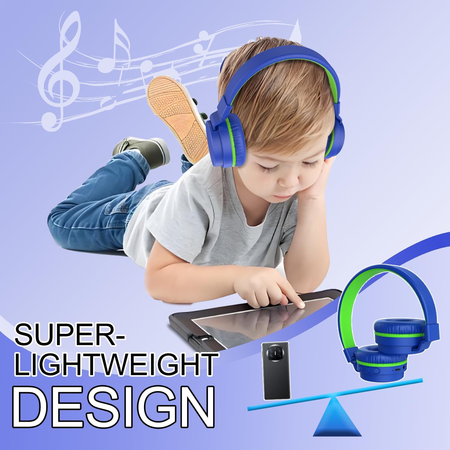 Thumbnail 4 de Kids Bluetooth Headphones 40H playtime