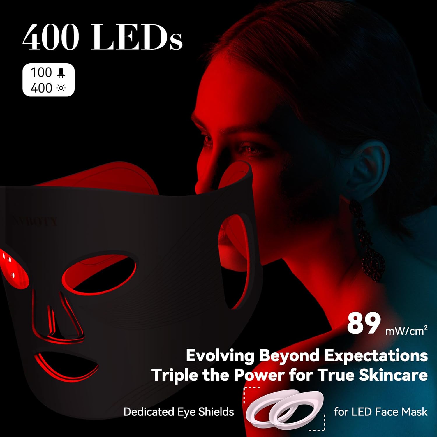 Thumbnail 4 de NVBOTY 400 LED red light therapy mask