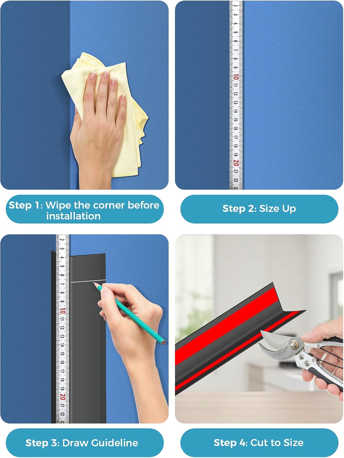 Detalle 2 de MONOID Wall Corner Protector, 47.24-Inch Length