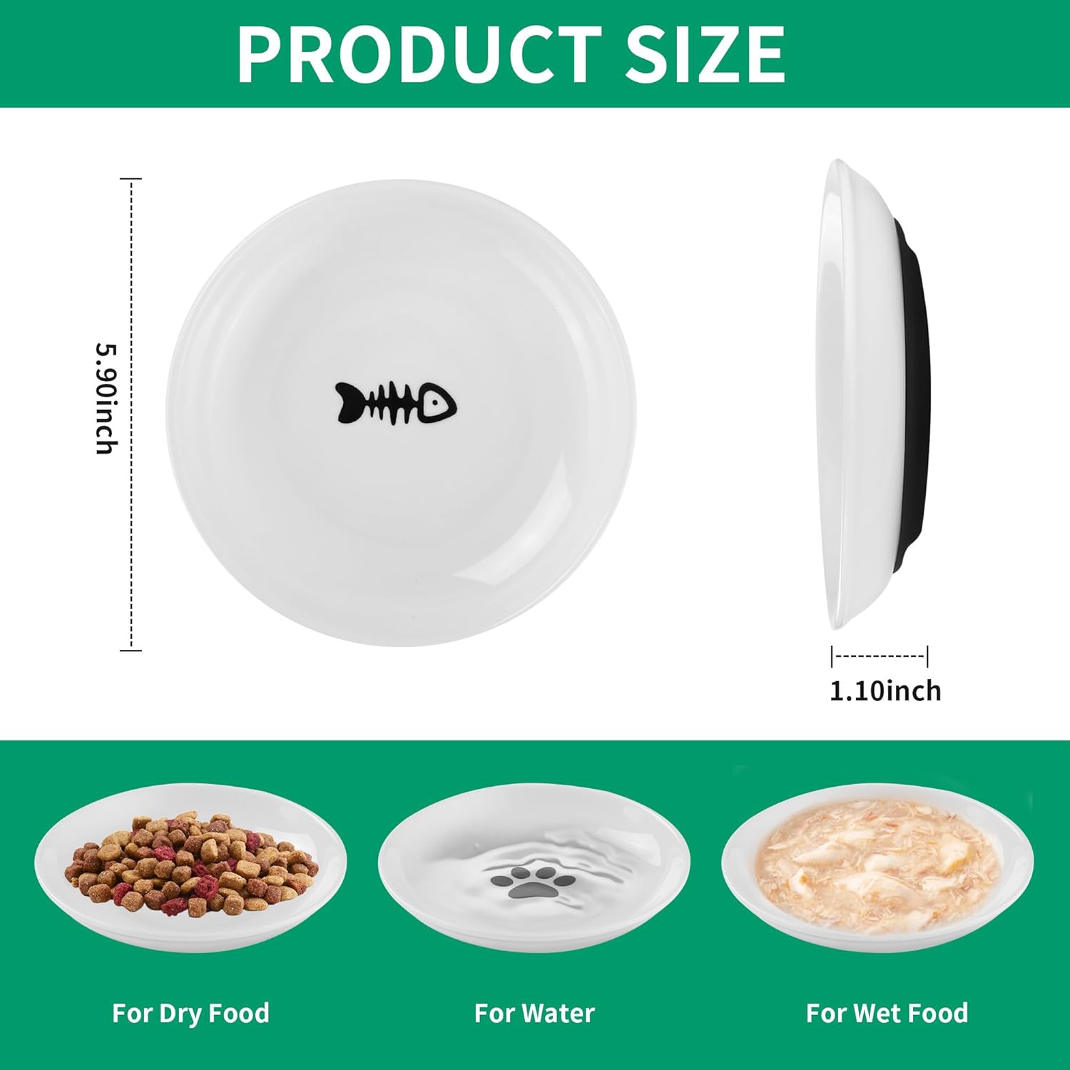 Thumbnail 1 de Katzennapf Keramik 6er Set 15 cm