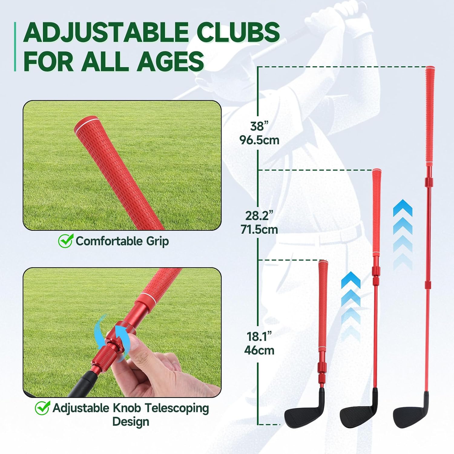 Thumbnail 2 de Sturdum Golf Chipping Game Set, 6x6ft